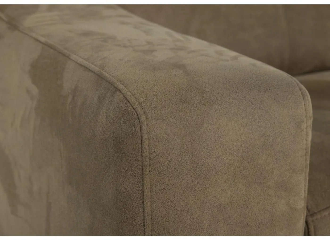 Hoeksalon Mana 272x174cm - stof - cognac met relax