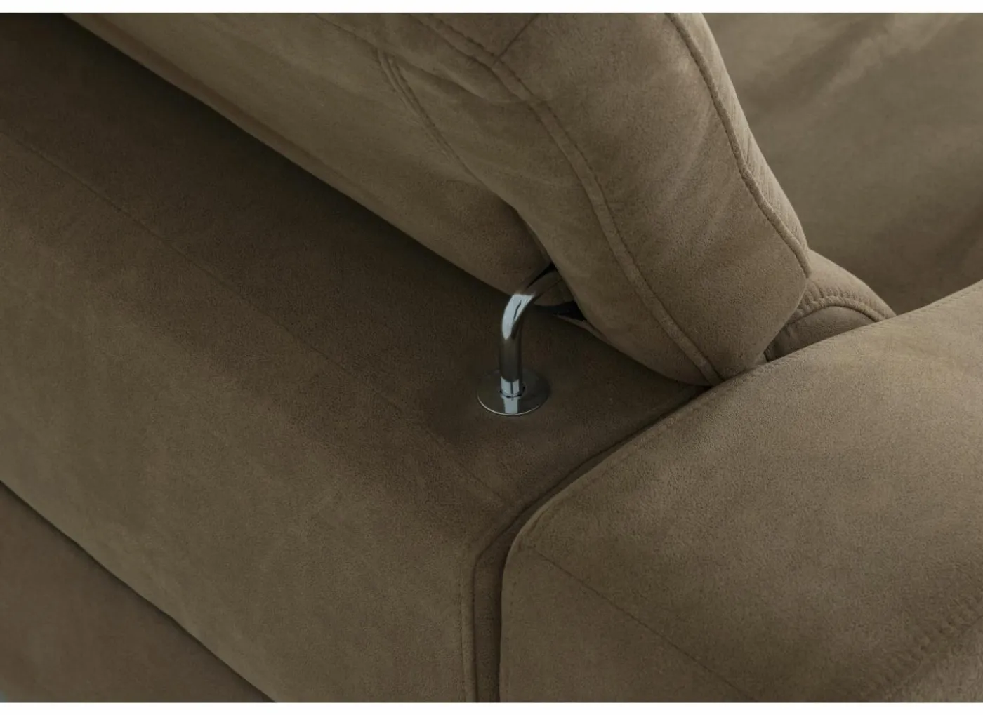Hoeksalon Mana 272x174cm - stof - cognac met relax