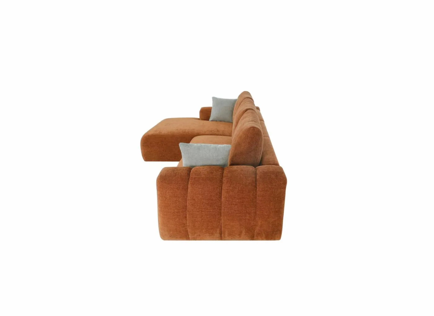 Hoeksalon Mandarin 315x165cm - katoen - oranje