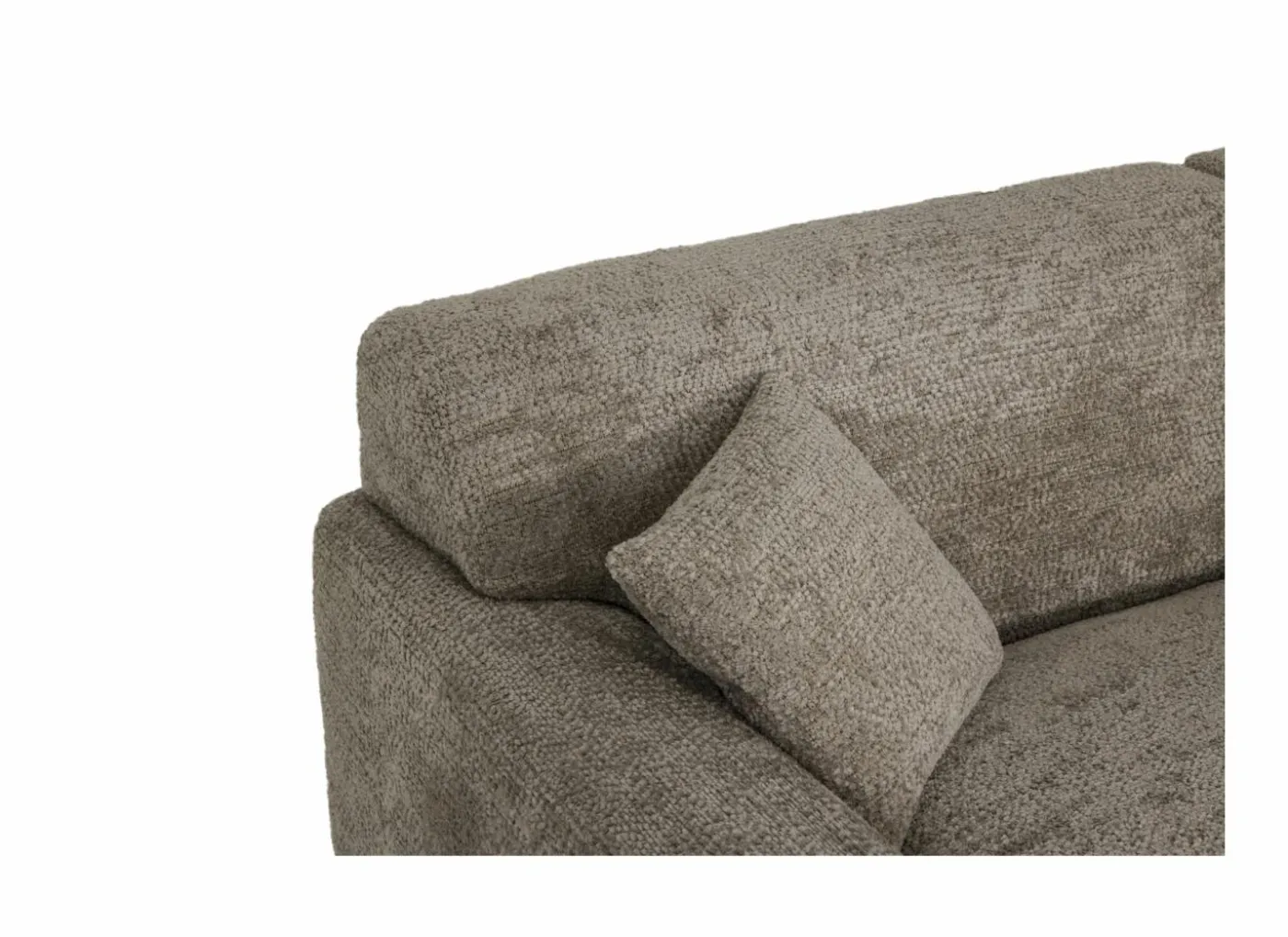 Hoeksalon Massa 354x168cm - stof - taupe