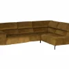 Hoeksalon Message-S 295x228cm - stof - goud