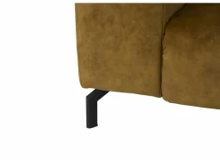 Hoeksalon Message-S 295x228cm - stof - goud