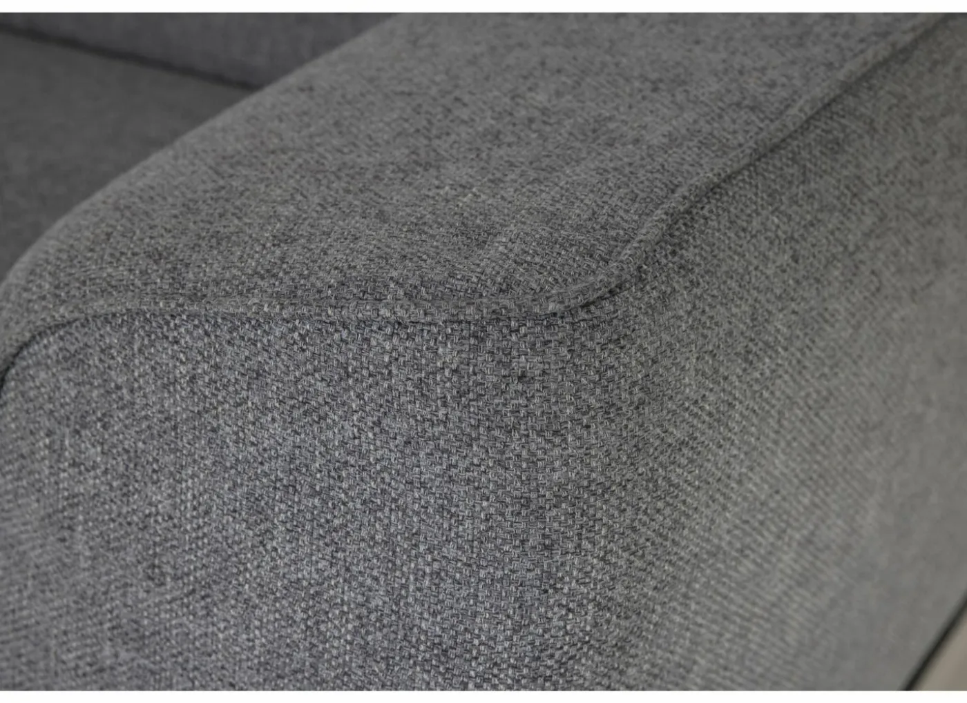 Hoeksalon Milton 302x238cm - stof - grijs met 2 elektrische relaxen