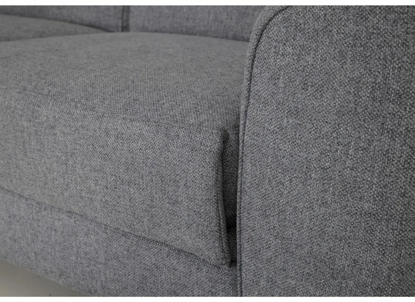 Hoeksalon Milton 302x238cm - stof - grijs met 2 elektrische relaxen
