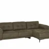 Hoeksalon Night 277x159cm - stof - groen