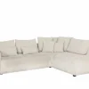 Hoeksalon Olivio 289x234cm - stof - beige