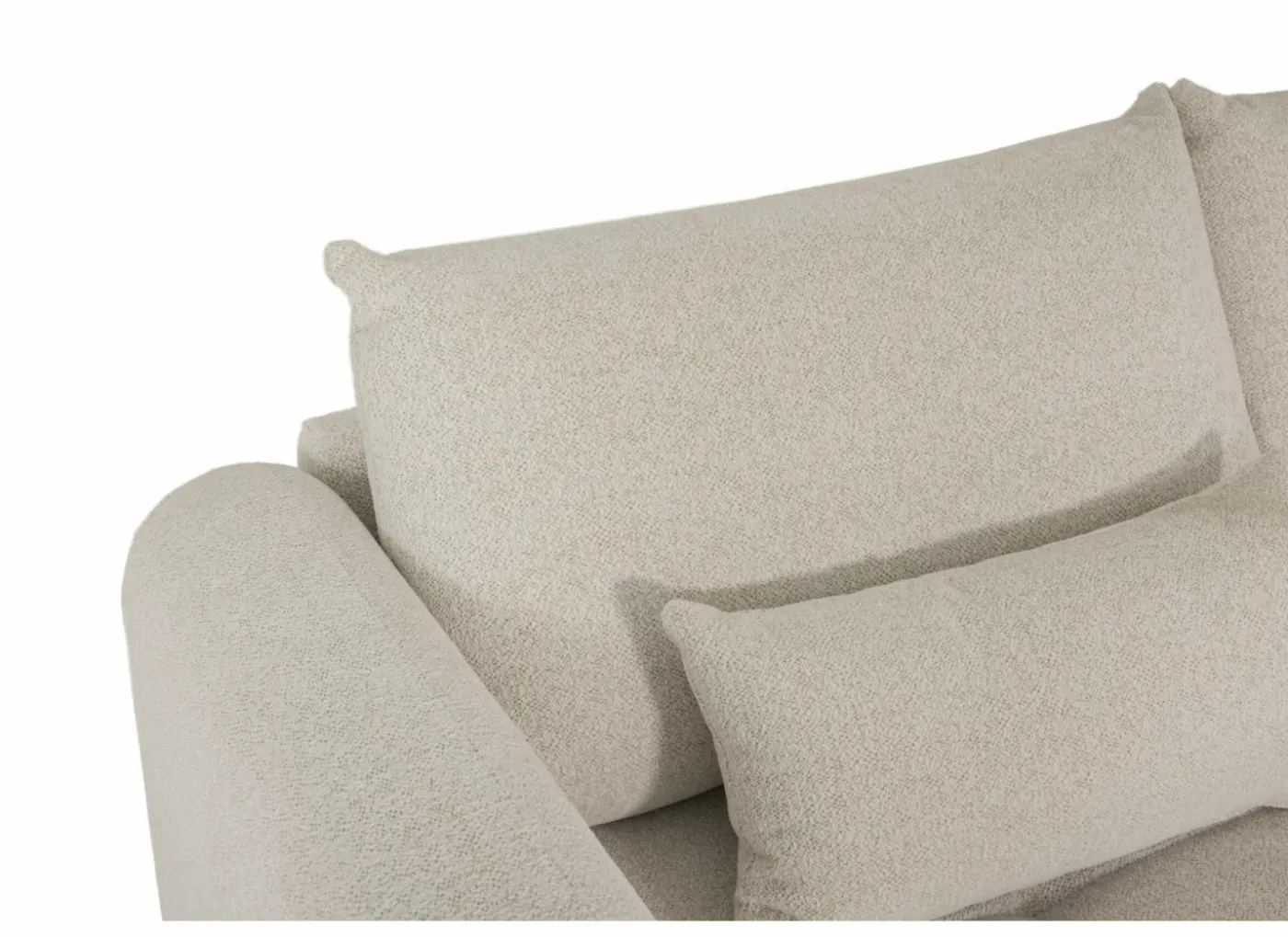 Hoeksalon Olivio 289x234cm - stof - beige