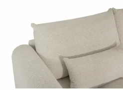 Hoeksalon Olivio 368x234cm - stof - beige