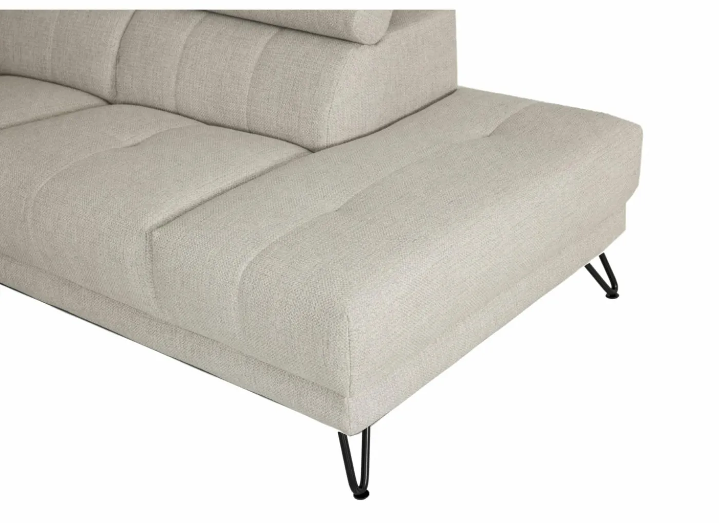 Hoeksalon Oltens 281x228cm - stof - beige