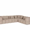 Hoeksalon Parkaway 350x270cm - stof - roze