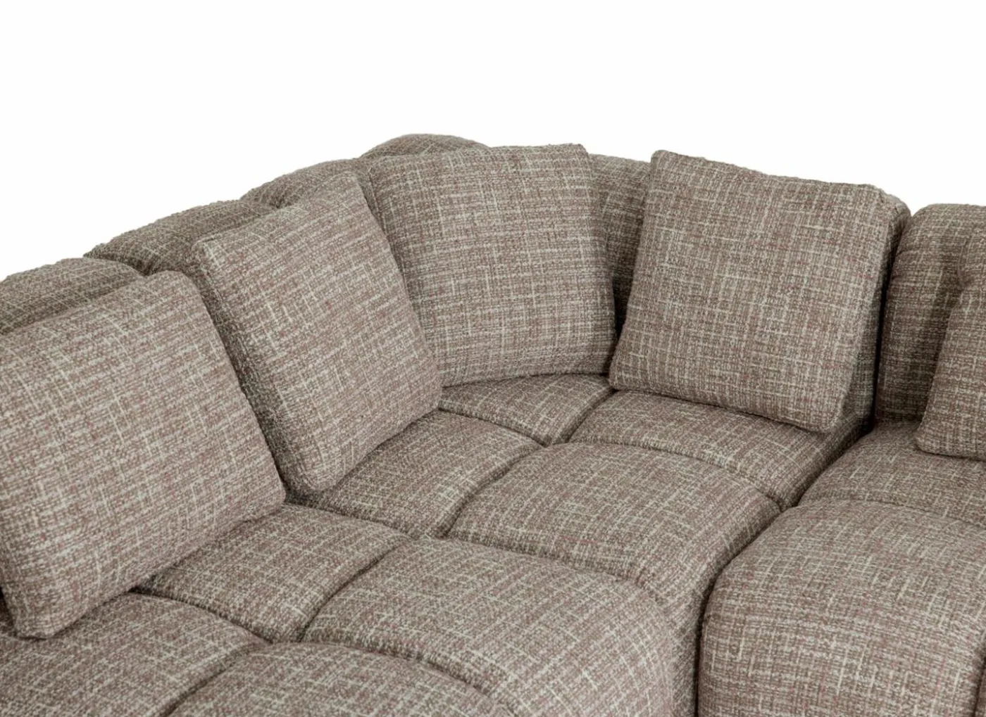 Hoeksalon Parkaway 350x270cm - stof - roze