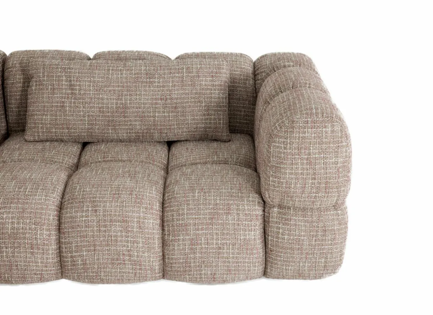Hoeksalon Parkaway 350x270cm - stof - roze