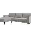 Hoeksalon Phantom  168x283cm - stof - grijs