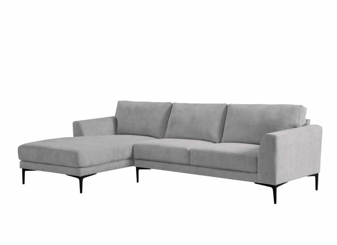 Hoeksalon Phantom 168x283cm - stof - grijs