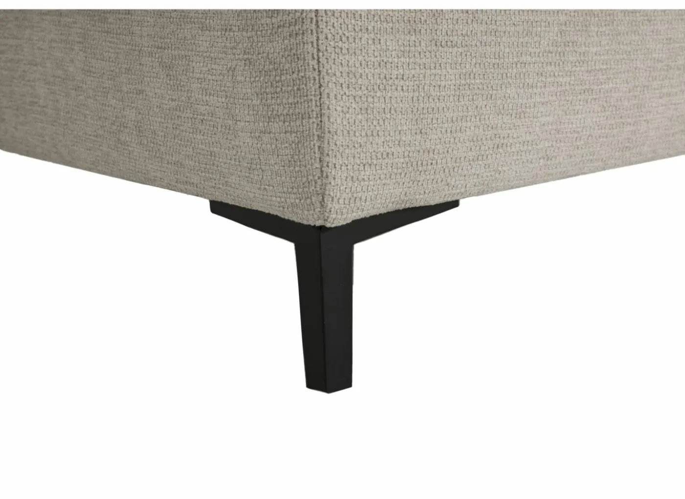 Hoeksalon Poppy 317x249cm - stof - beige met relax & bedfunctie