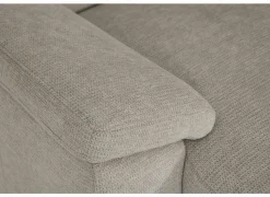 Hoeksalon Poppy 317x249cm - stof - beige met relax & bedfunctie