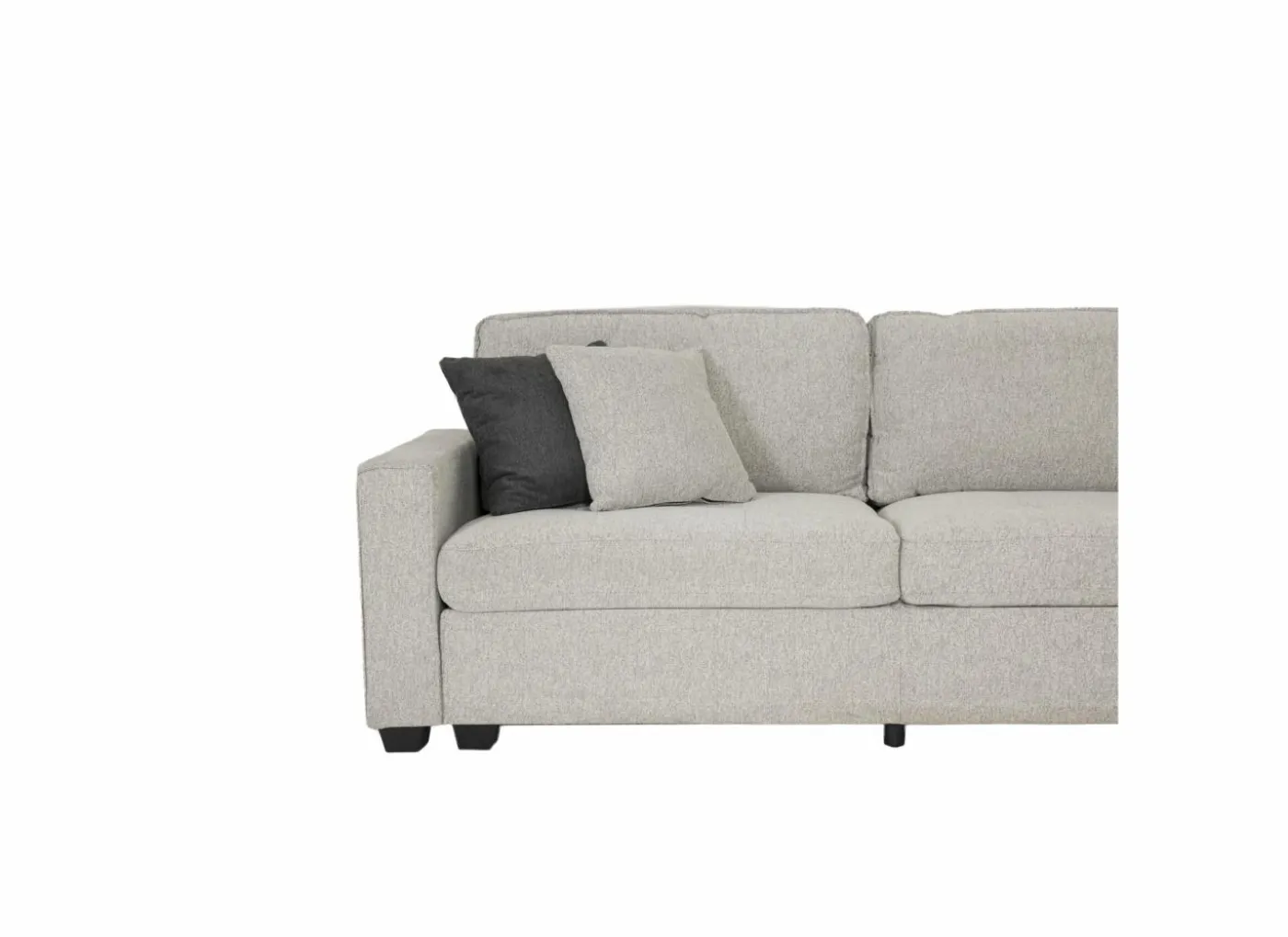 Hoeksalon Ramon 319x176cm - stof - lichtgrijs