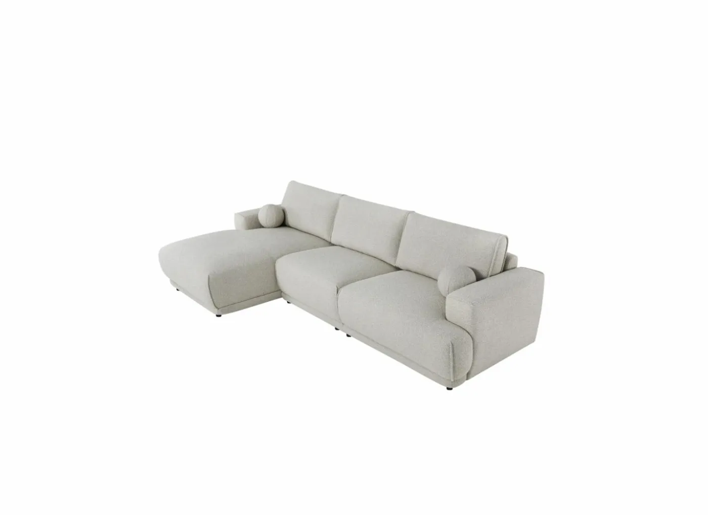 Hoeksalon Ramusio 319x169cm - stof - beige