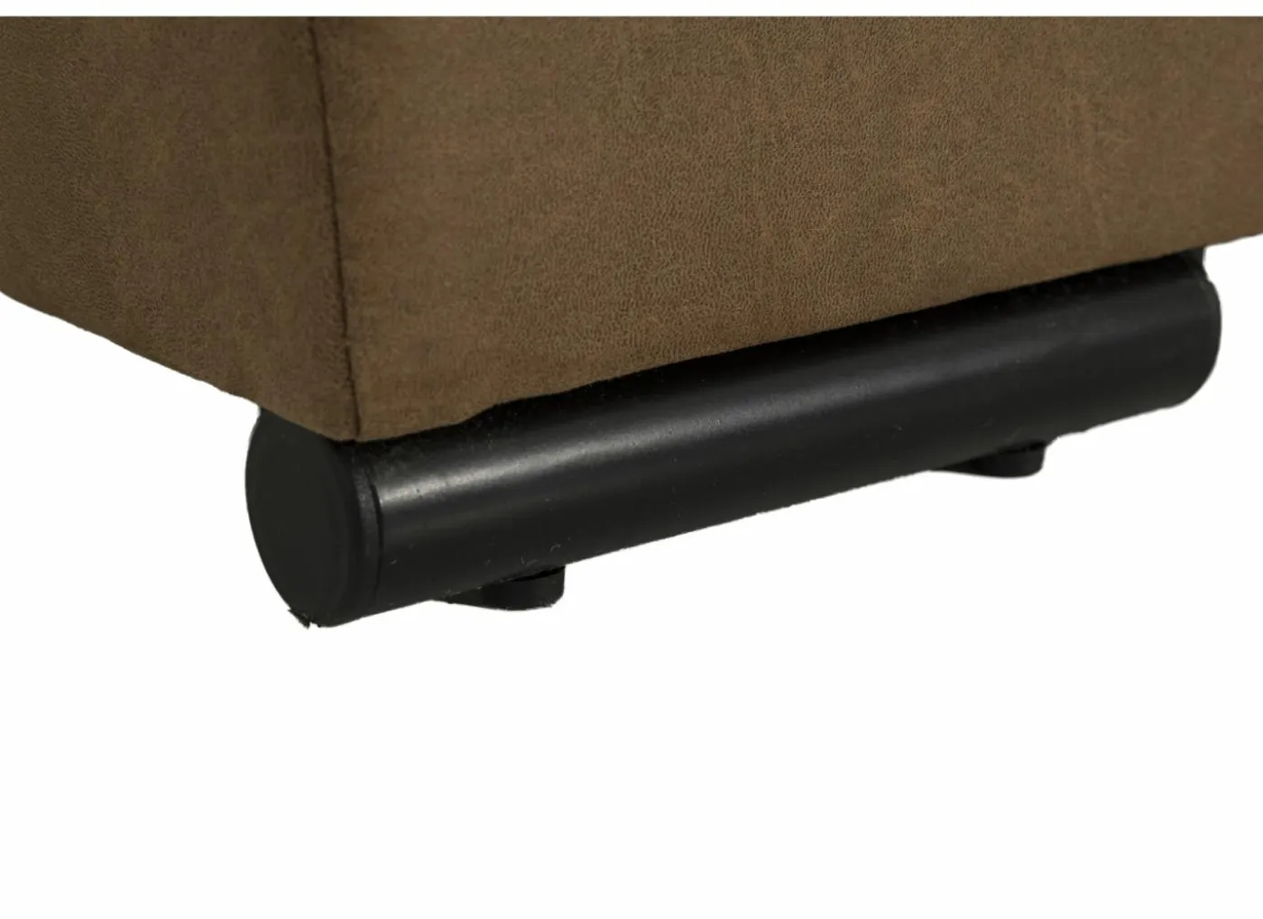Hoeksalon Rimini 388x224cm - stof - cognac met bedfunctie