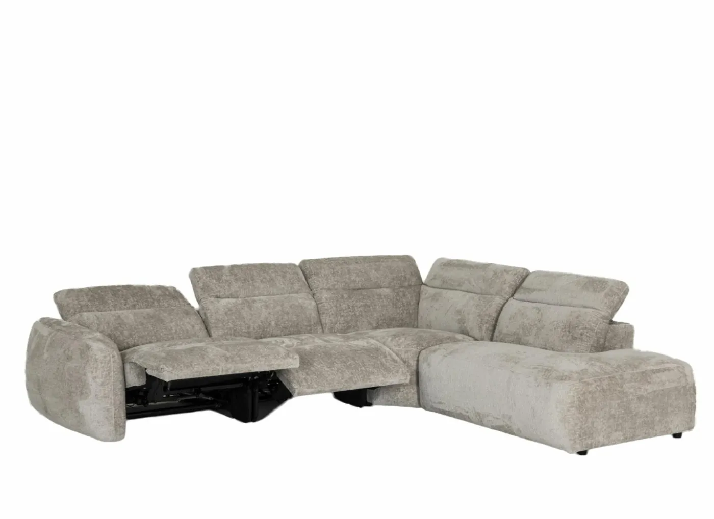 Hoeksalon Roll 329x265cm - stof - turtledove met relax
