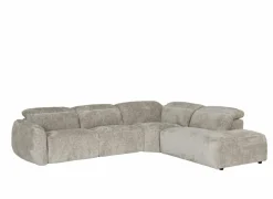 Hoeksalon Roll 329x265cm - stof - turtledove met relax