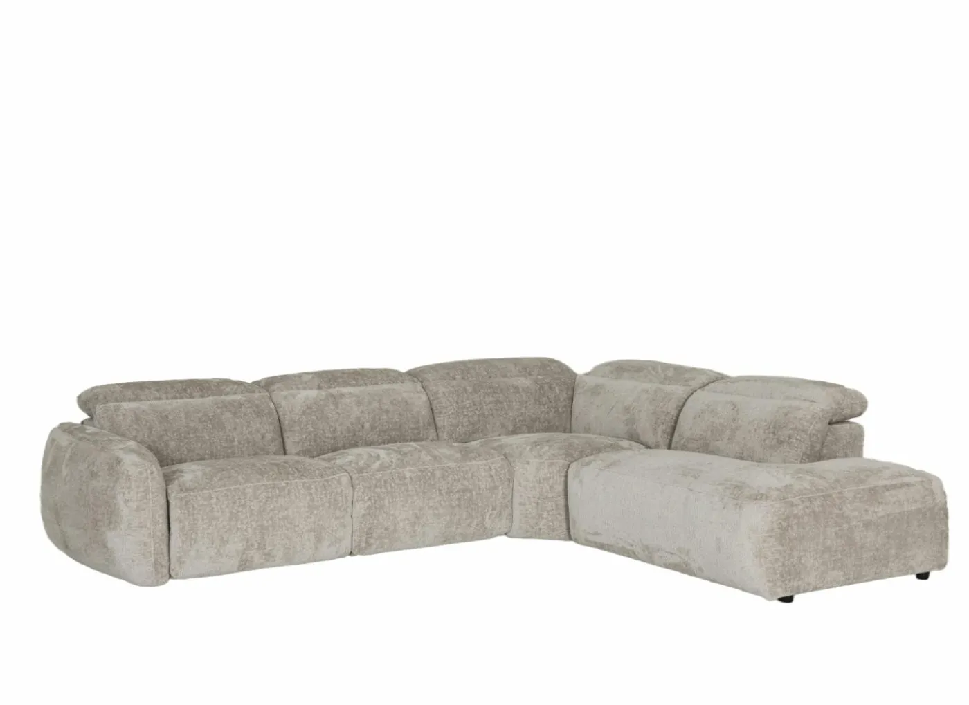 Hoeksalon Roll 329x265cm - stof - turtledove met relax