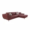 Hoeksalon San Francisco 355x218cm - stof - rood