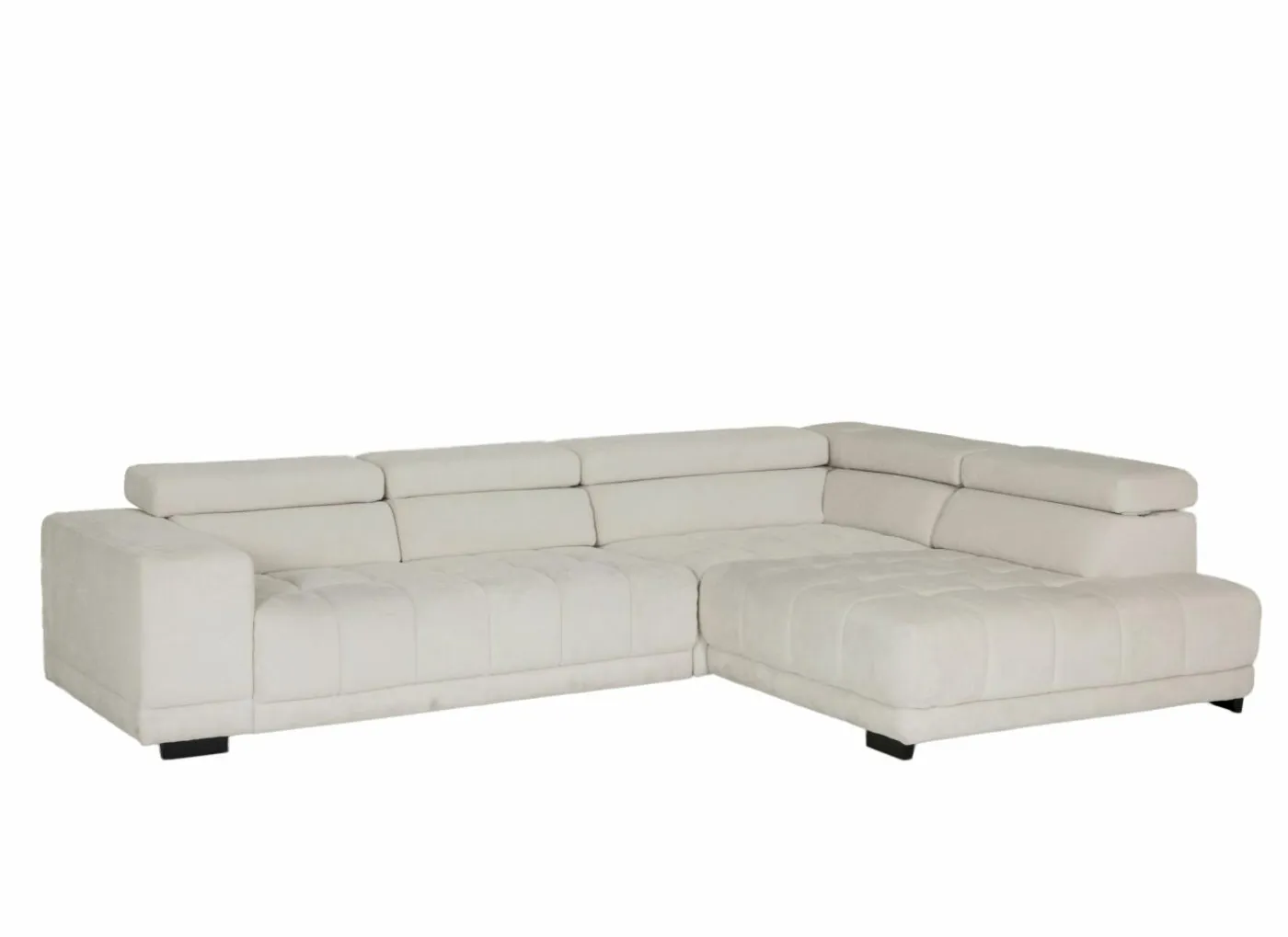 Hoeksalon Satellite-S 323x222cm - stof - naturel