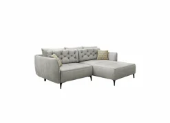 Hoeksalon Saulo 251x187cm - stof - grijs