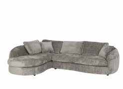 Hoeksalon Space 313x224cm - stof - grijs