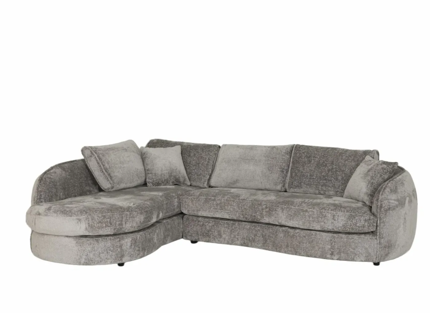 Hoeksalon Space 313x224cm - stof - grijs