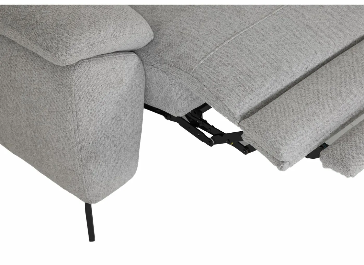 Hoeksalon Sub 302x243cm - stof - zilvergrijs met relax