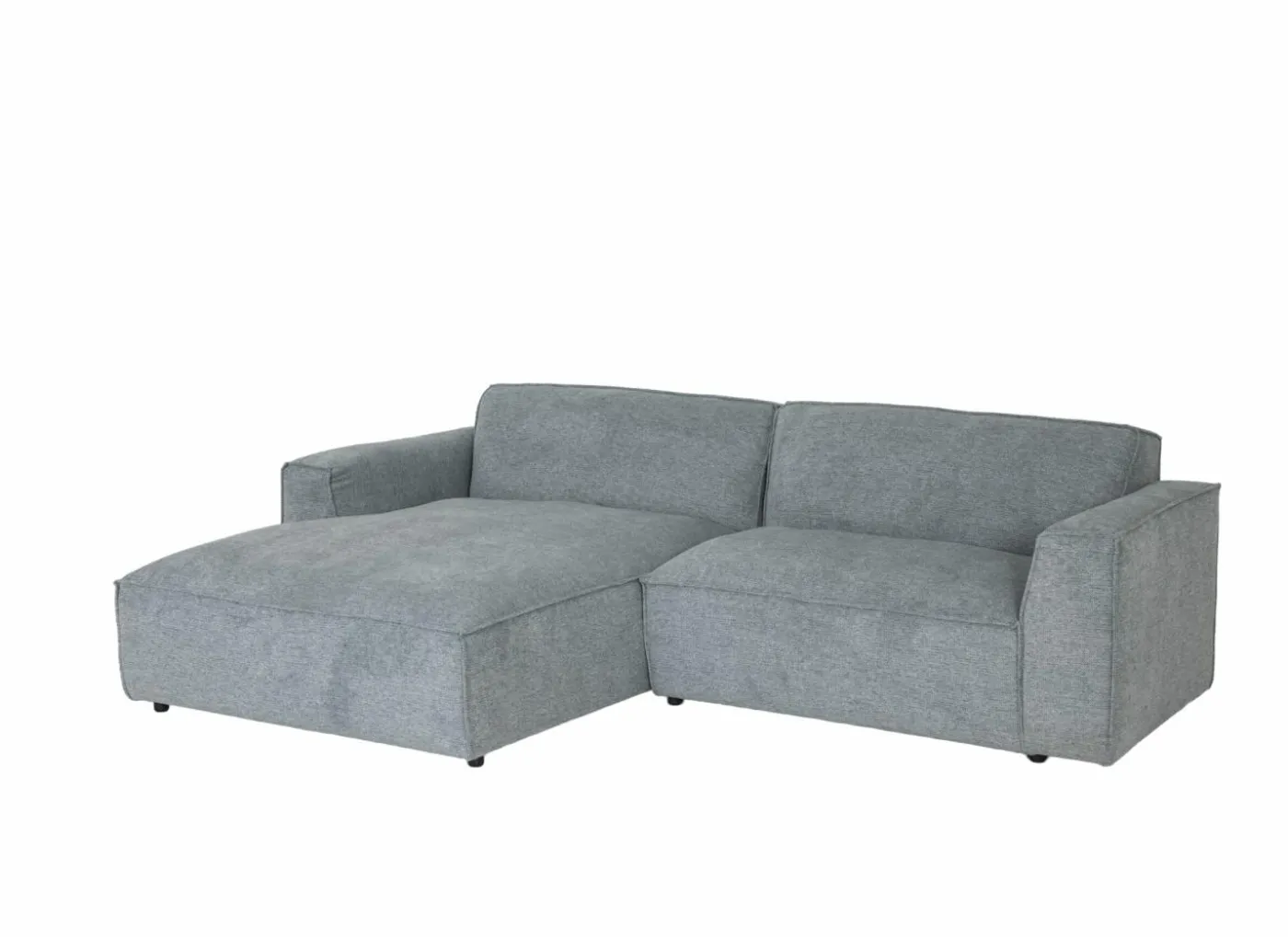 Hoeksalon Sumare 280x182cm - stof - blauw