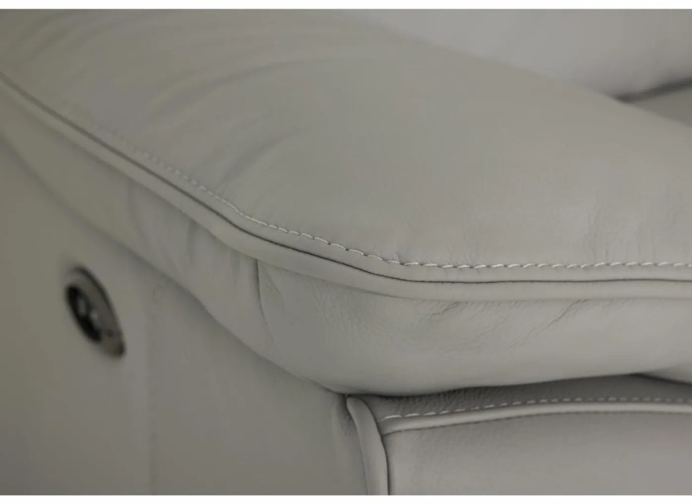 Hoeksalon Sun 298x238cm - leder - grijs