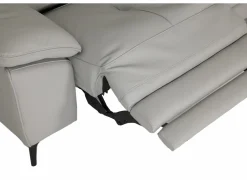 Hoeksalon Sun 298x238cm - leder - grijs met relax