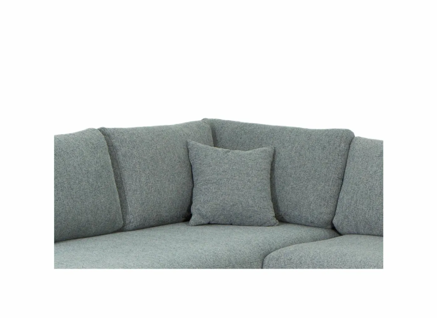 Hoeksalon Tatum 288x219cm - stof - lichtblauw