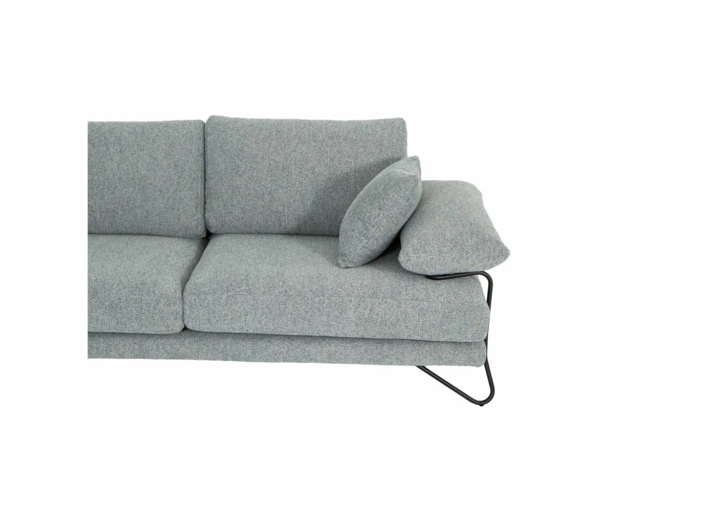 Hoeksalon Tatum 288x219cm - stof - lichtblauw