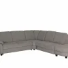 Hoeksalon Toulouse 269x287cm - stof - zilvergrijs