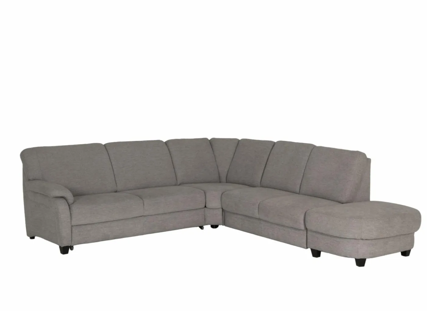 Hoeksalon Toulouse 269x287cm - stof - zilvergrijs
