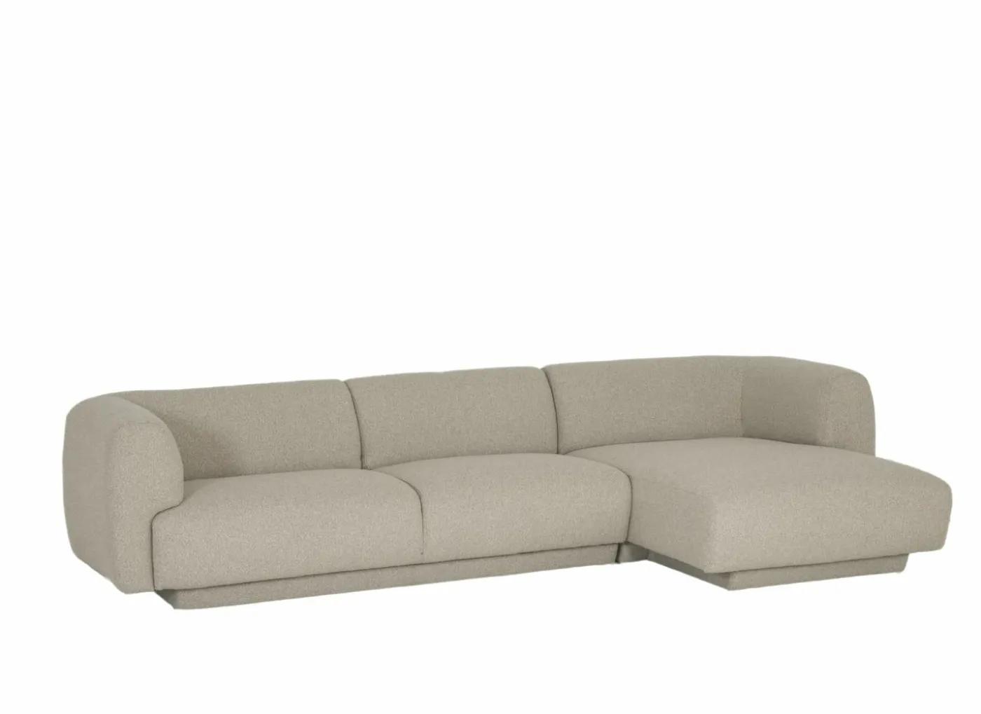 Hoeksalon Valley 314x160cm - stof - beige