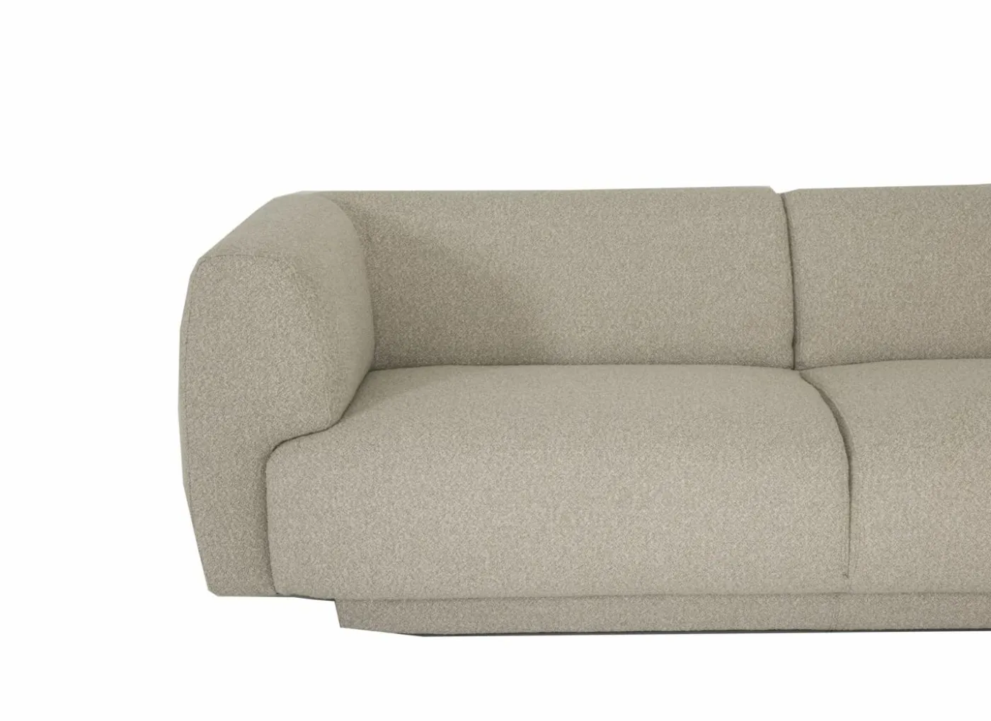 Hoeksalon Valley 314x160cm - stof - beige