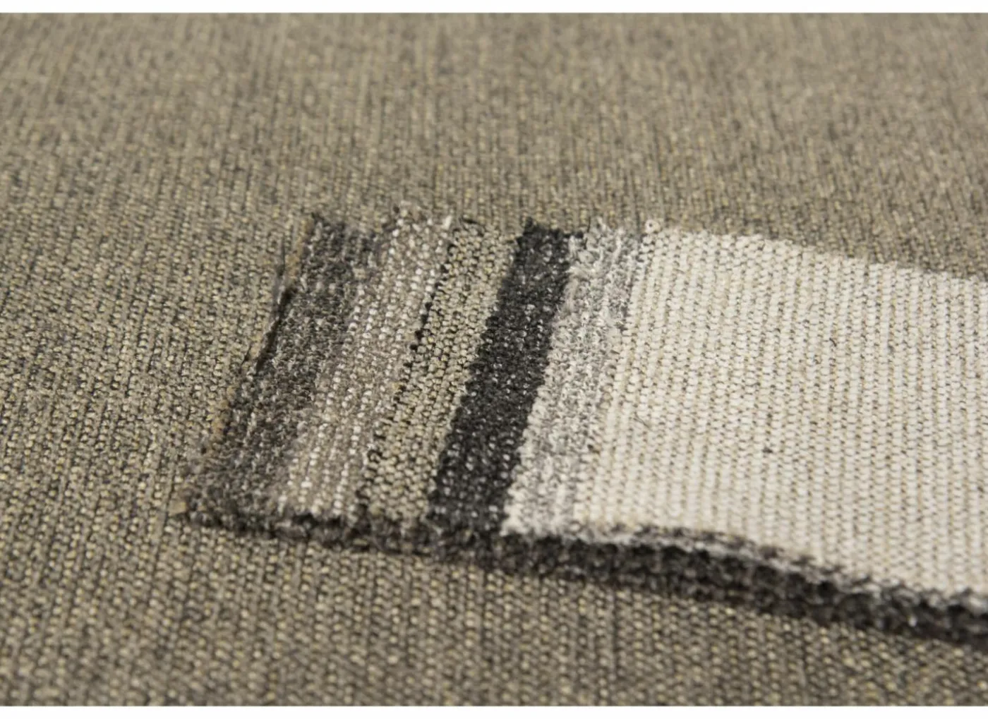 Hoeksalon Vaucluse 314x160cm - stof - taupe met relax