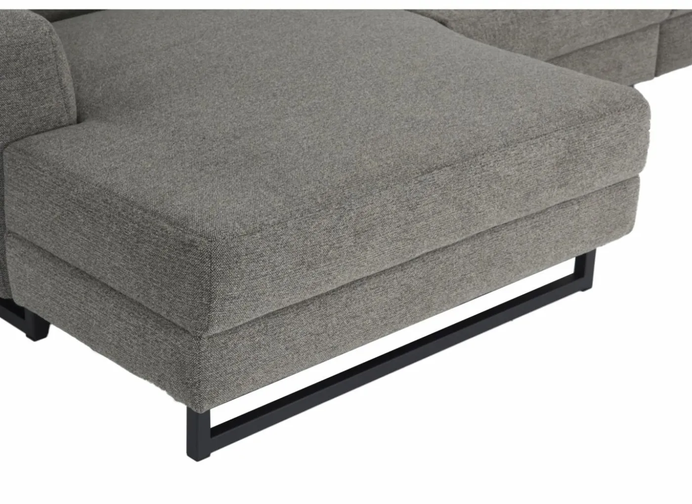 Hoeksalon Vaucluse 314x160cm - stof - taupe met relax