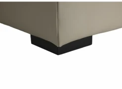 Hoeksalon Walk 380x303cm - leder - grijs met relax