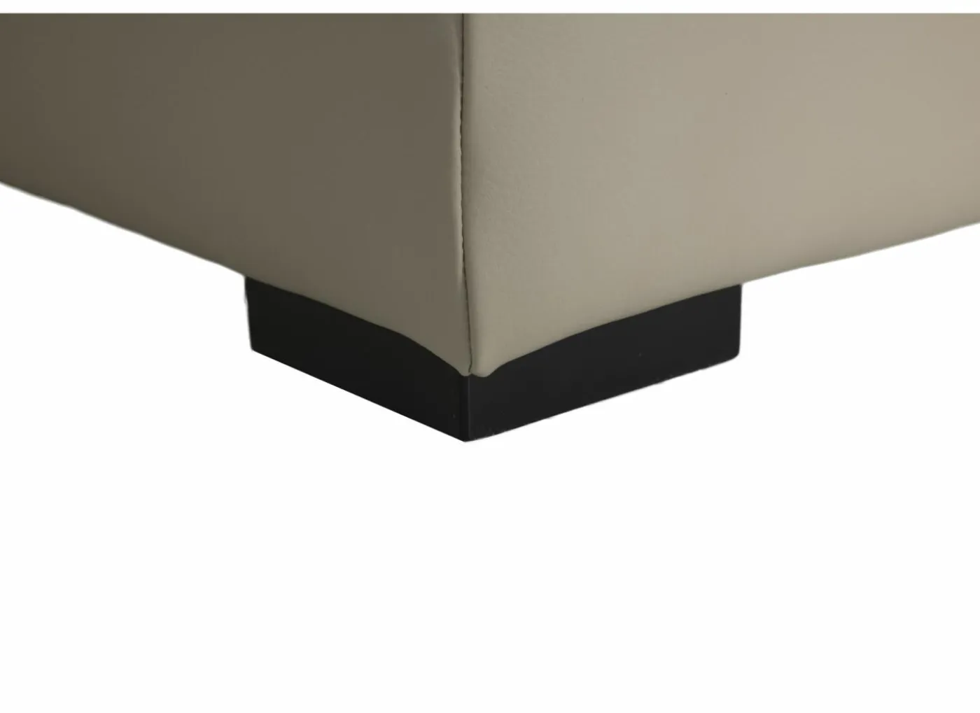 Hoeksalon Walk 380x303cm - leder - grijs met relax