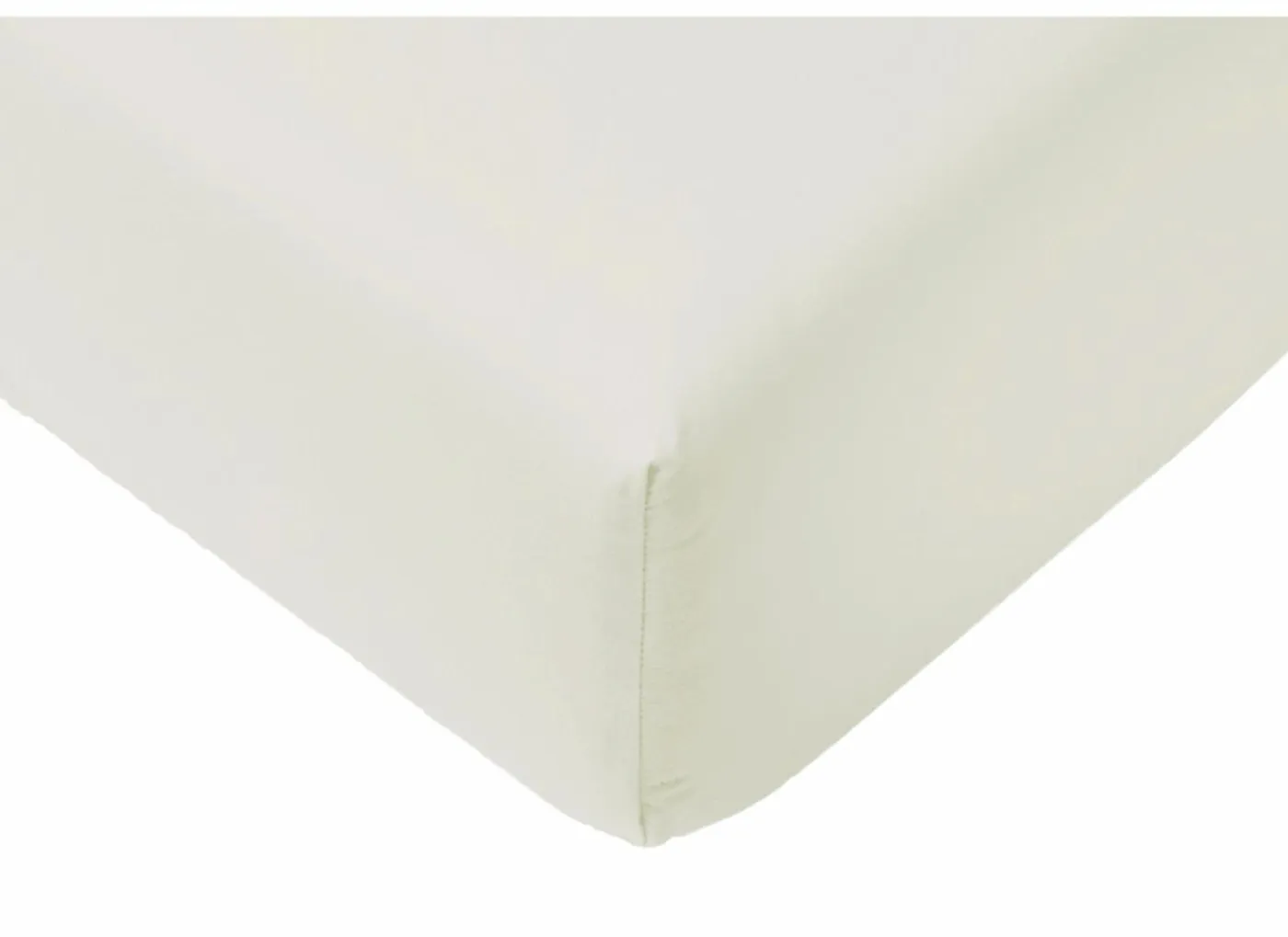 Hoeslaken Lauren 180x200cm - jersey katoen - gebroken wit