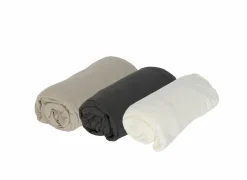 Hoeslaken Lauren 180x200cm - jersey katoen - gebroken wit