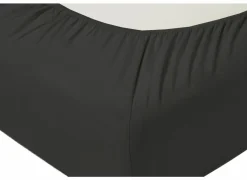Hoeslaken Venturo 160x200cm - flanel - antraciet