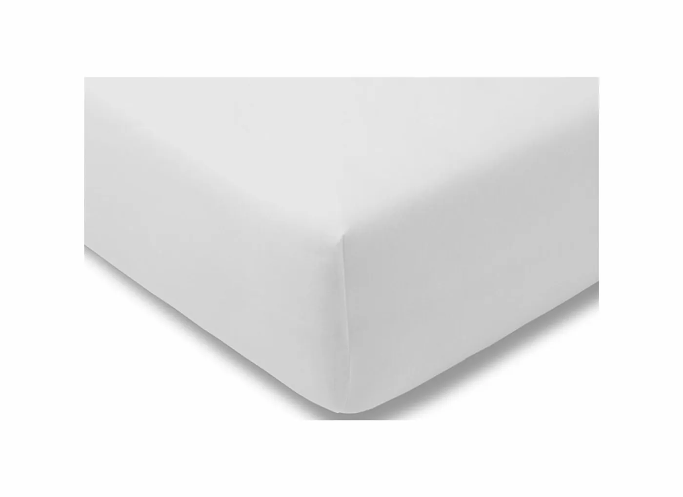 Hoeslaken 180/200x220cm jersey katoen wit
