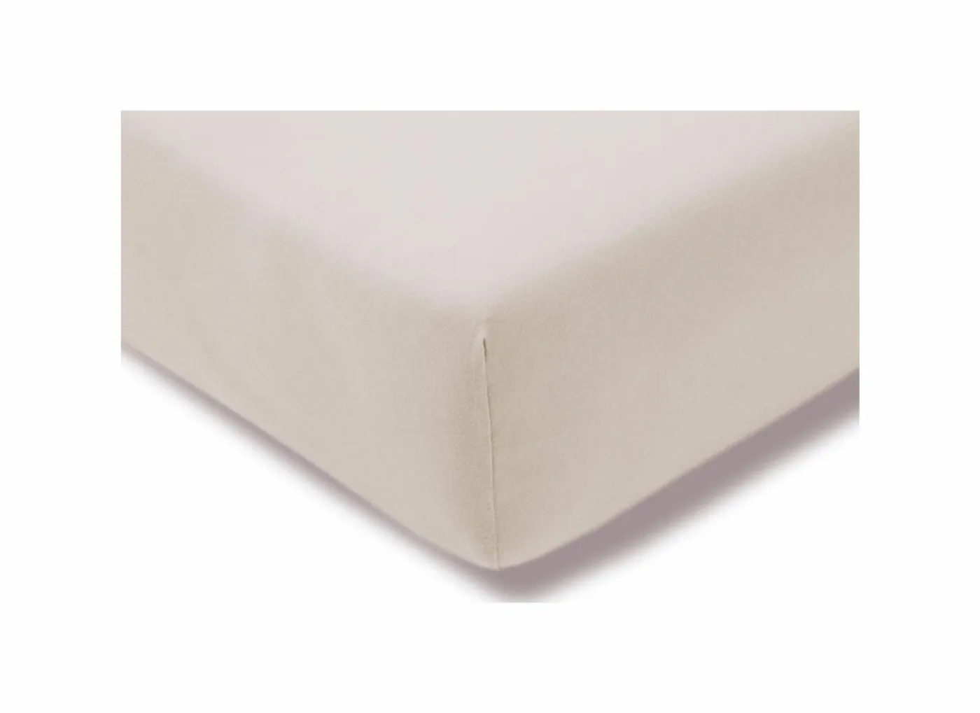 Hoeslaken 90/120x200/220cm jersey katoen greige